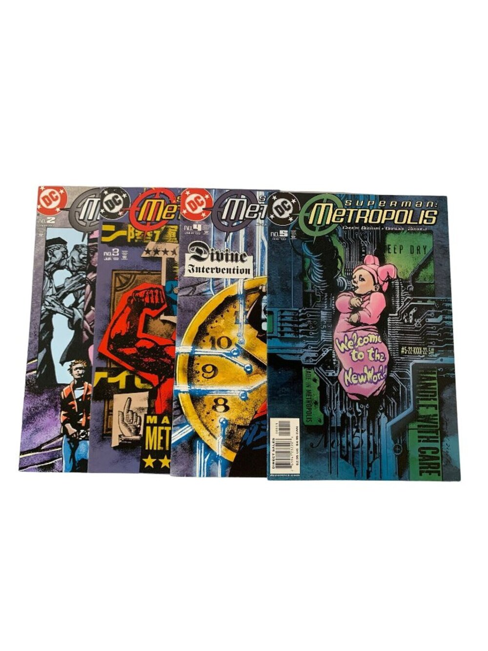 Superman Metropolis Comic Lot #2-5 DC 2003-2004 Chuck Austen Sci-Fi Series